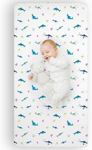 Wildkin 100% Cotton Fitted Crib Sheet – Soft & Breathable Fitted Sheet (Transportation) in Kuwait