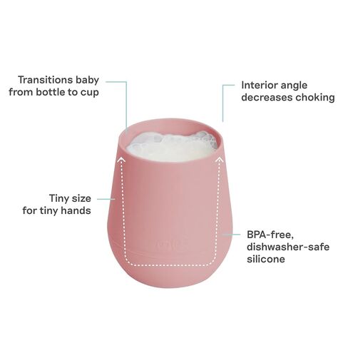 First Foods Bundle 6m+ (Blush) Tiny Bowl + Tiny Spoons + Tiny Cup + Food Cutters Baby Essentials in Kuwait