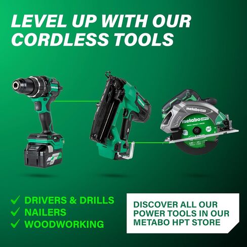 Metabo HPT 36V MultiVolt™ Cordless Brushless 1/2" Hammer Drill Kit, Power Drill Kit with Lithium-Ion Metabo Batteries , Case and Charger, Compact Lightweight Power Tool, DV36DC in Kuwait