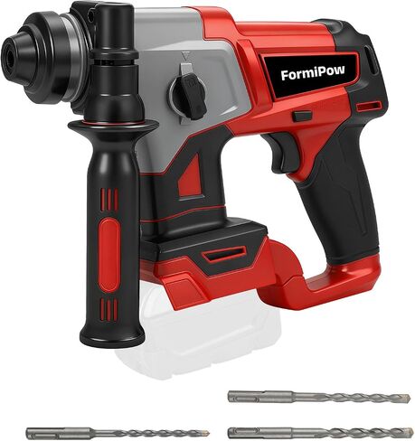 SDS Plus Rotary Hammer for Dewalt 20V Battery (No Battery) | 3J Impact, 1250W Brushless Motor, 360° Rotating Handle, 22mm Cylinder, 2-Working Modes, Overload Protection, Compact Design in Kuwait