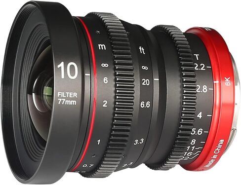 Meike 25mm T2.2 Large Aperture Manual Focus Low Distortion APS-C S35 Format 6K Mini Prime Cine Lens Compatible with Canon RF Mount Cameras EOS R RP R5 R6 R7 R10 R50 C70 Komodo in Kuwait