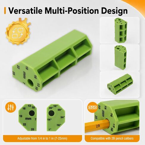 Scribe Jig Tool Kit, with 3 Simple Scribe Tool and 1 Pencil Scribe Block | Adjustable, for 15–30mm Filler and 14–20mm Carcass, Improve Efficiency and Ease of Use in Kuwait