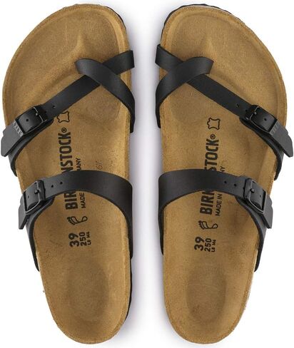 Birkenstock Women's Mayari Adjustable Toe Loop Cork Footbed Sandal Black, 6-6.5 in Kuwait