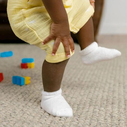 Gerber Baby Boys & Girls 6-Pack White Terry Socks in Kuwait