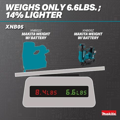 Makita XNB05Z 18V LXT® Lithium-Ion Brushless Cordless 2-1/2" Straight Finish Nailer, 16 Ga., Tool Only in Kuwait