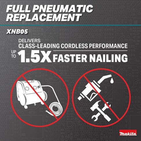 Makita XNB05Z 18V LXT® Lithium-Ion Brushless Cordless 2-1/2" Straight Finish Nailer, 16 Ga., Tool Only in Kuwait