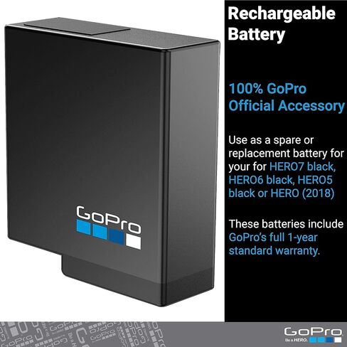 GoPro AABAT-001 Camera Rechargeable Replacement Battery for HERO7 Black/HERO6 Black/HERO5 Black (GoPro Official Accessory) in Kuwait