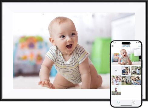 Dragon Touch 10.1'' WIFI Digital Picture Frame - 1280*800 HD IPS Touch Screen Digital Photo Frame Display, Auto-Rotate, Share Photos/Videos Instantly via Free App Best Gifts for Birthday, Wedding, Mom in Kuwait