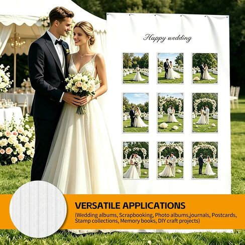 1020 PCS Photo Corners Self Adhesive, Clear Photo Corners for Scrapbooking, 10 Sheets Photo Corner Stickers for Photo Albums, Journals, Memory Books & DIY Crafts in Kuwait