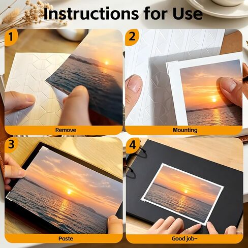 1020 PCS Photo Corners Self Adhesive, Clear Photo Corners for Scrapbooking, 10 Sheets Photo Corner Stickers for Photo Albums, Journals, Memory Books & DIY Crafts in Kuwait