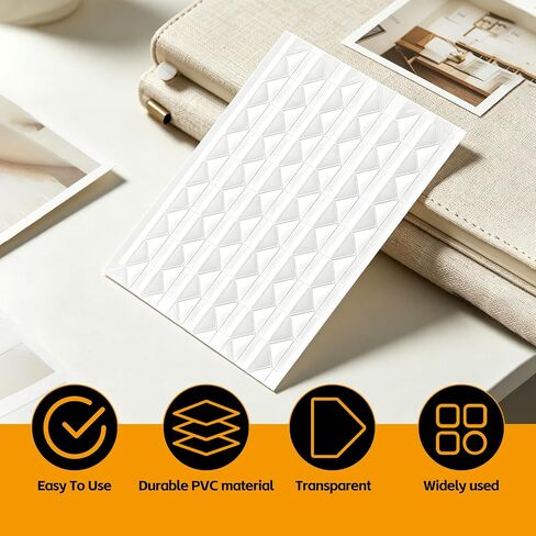 1020 PCS Photo Corners Self Adhesive, Clear Photo Corners for Scrapbooking, 10 Sheets Photo Corner Stickers for Photo Albums, Journals, Memory Books & DIY Crafts in Kuwait