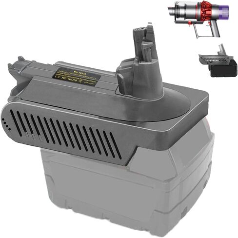 for Dyson V6 Battery Adapter for Milwaukee 18V Battery, for M18 to for Dyson V6 SV03 SV04 SV09 DC62 DC59 Fluffy Vacuum Converter (only MIL18V6 Adapter) in Kuwait