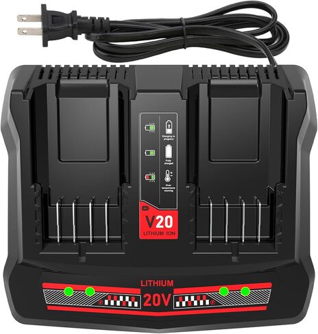 CMCB104 20V Charger Replacement for Craftsman V20 20V Battery Charger | Wall Mount, Wide Compatibility, Fast Charging, LED Diagnostics in Kuwait