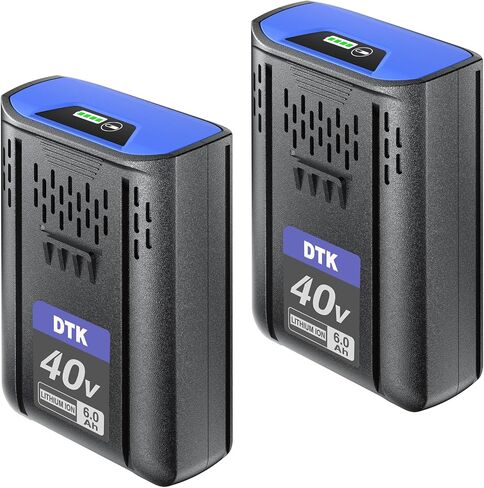 DTK Replacement for Kobalt 40V Battery 6000mAh KPM1040A-03, KM-1640-06, KM 4040-06, Cordless Power Tool Batteries 2 Packs in Kuwait