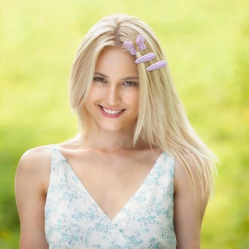 24Pcs Butterfly Hair Clips Knitted Toddler Hair Non Slip Accessories for Boys Girls Cute Baby Infant Kids Barettes in Kuwait