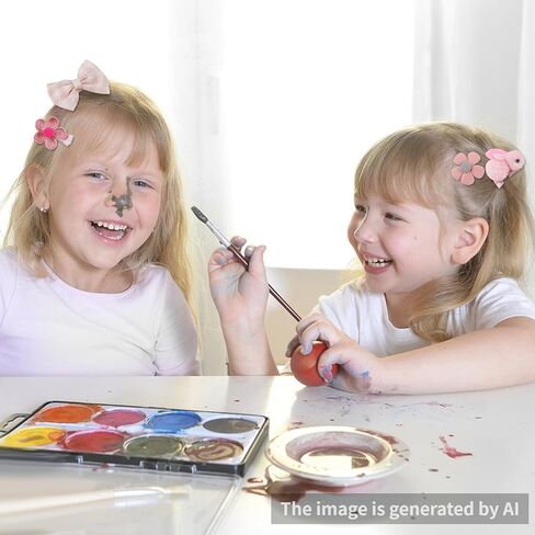 18 Pack Cute Hair Accessories for Girls - Toddler Hair Clips, Barrettes & Bows, Alligator Lined Snap Clips, Baby Girls Hair Accessories for Little Kids, Children & Teens in Saudi Arabia
