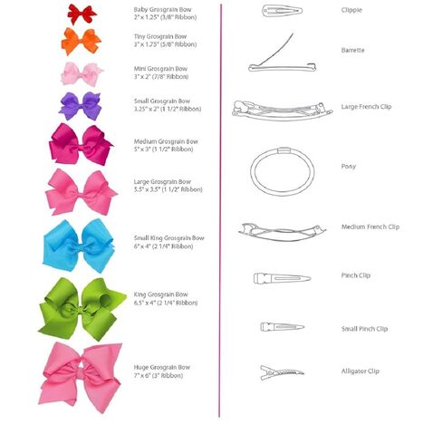 Wee Ones Girls' Organza Double Hair Bow on a WeeStay Clip with Satin Knot Center, Mini, Ecru in Kuwait