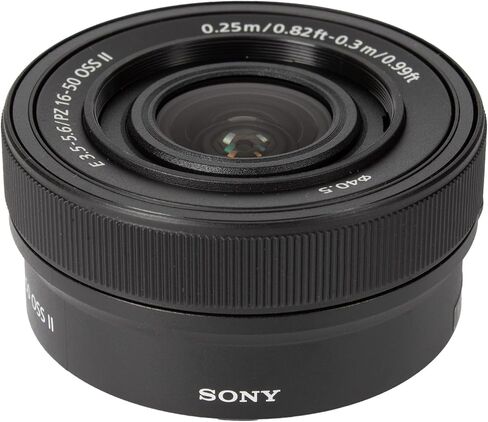Sony E PZ 16-50mm f/3.5-5.6 OSS II Lens E Black for Walkaround Shooting, Landscapes, Vlogging, Lightweight Setups and Everyday Autofocus (SELP16502) + Lens Filter Kit +More (7pc Bundle) in Kuwait