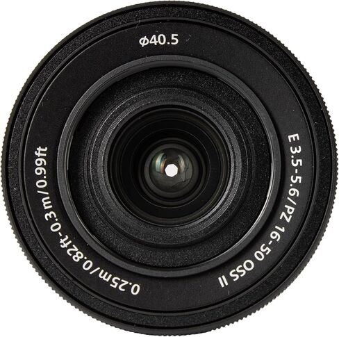 Sony E PZ 16-50mm f/3.5-5.6 OSS II Lens E Black for Walkaround Shooting, Landscapes, Vlogging, Lightweight Setups and Everyday Autofocus (SELP16502) + Lens Filter Kit +More (7pc Bundle) in Kuwait
