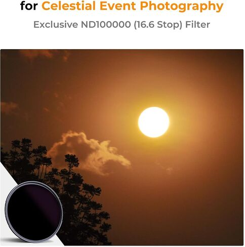 K&F Concept 95mm ND100000 (16.6 Stops) ND Lens Filter Filter Neutral Censy Filter مع 28 طلاء متعدد الطبقات (سلسلة Nano X) in Kuwait