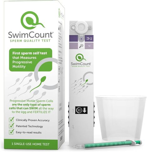 SwimCount Sperm Test – #1 Test for Progressive Motility | At Home Male Fertility Test Kit – lab-validated, 95.8% sensitivity, FSA/HSA eligible in Kuwait