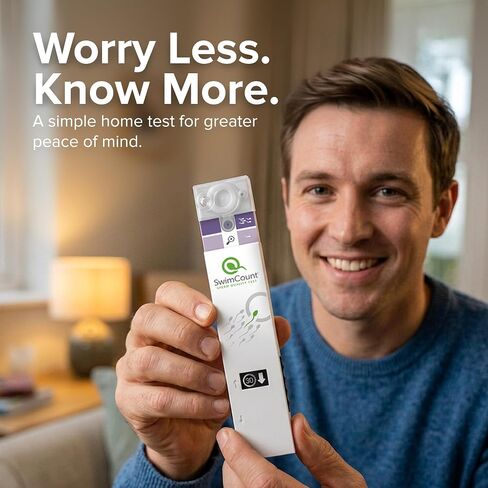 SwimCount Sperm Test – #1 Test for Progressive Motility | At Home Male Fertility Test Kit – lab-validated, 95.8% sensitivity, FSA/HSA eligible in Kuwait