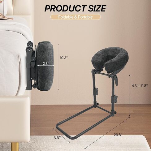 KCC Massage Face Cradle for Bed, Home Massage Kit for Sleeping Mattress | Portable Massage headrest with Memory Foam Pillow, Head Rest Support-Eye Surgery Recovery Adjustable in Kuwait