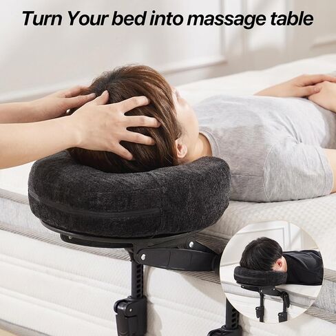 KCC Massage Face Cradle for Bed, Home Massage Kit for Sleeping Mattress | Portable Massage headrest with Memory Foam Pillow, Head Rest Support-Eye Surgery Recovery Adjustable in Kuwait