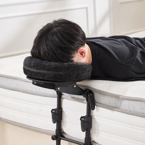 KCC Massage Face Cradle for Bed, Home Massage Kit for Sleeping Mattress | Portable Massage headrest with Memory Foam Pillow, Head Rest Support-Eye Surgery Recovery Adjustable in Kuwait