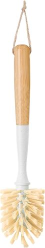 Vigar Zeroline 10.2 in Bamboo Bottle Brush with Long Handle | Water Bottle Brush, Tumblers, Jars and Vases, Kitchen Dish Scrubber, Wooden Bottle Cleaner, Dish Brush for Sink in Kuwait