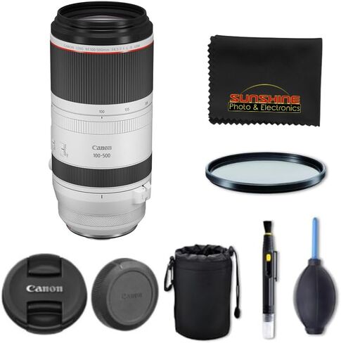 Canon RF 100-500mm f/4.5-7.1L is USM Super-Telephoto Lens (w/Sunshine Photo Pro Bundle) in Kuwait