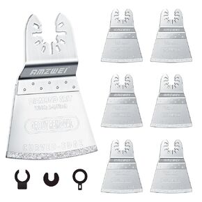 AMZWEI 8PCS Diamond Oscillating Tool Blades, Curved Edge | Grout Removal, Mortar Cleaning, 1/13 in Thick, Compatible with Dewalt, Milwaukee, Rockwell, Ridgid, Ryobi, Craftsman, Chicago in Kuwait