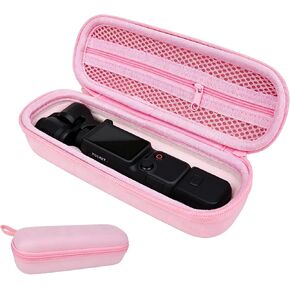 CQT Carrying Case Bag for DJI OSMO Pocket 4 3 Xtra Muse Camera Accessories | Portable Storage Small Protector Hard Bag for Pocket 4 3 Xtra Muse Vlogging Camera Accessories Protective Bag (Light Pink) in Saudi Arabia