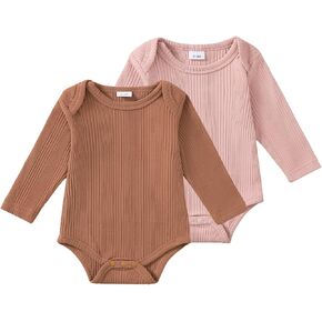 Renotemy Baby Girl Clothes Preemie Newborn Romper 2 Pieces Long Sleeve Bodysuit Set Infant Fall Winter Outfit Gifts in Kuwait
