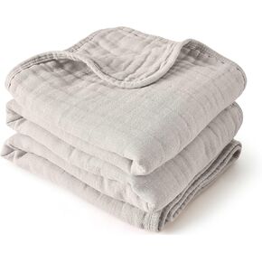 ZPECC Muslin Toddler Blanket Thicker, 47x47 Organic Cotton Kids Quilt Hypoallergenic for Baby Essentials Crib Stroller Daycare Cot, Butterfly in Kuwait