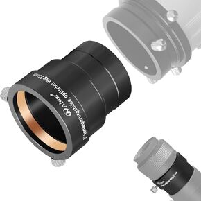 Alstar Telescope Photo Adapter Eyepiece Extension Tube Optical Length 80mm | Brass Ring, Metal Telescope Accessories, Compatible with 2 Inches Eyepiece, for Astronomical Telescopes, 2 Inch filter thread in Kuwait