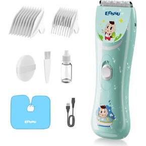 ENSSU Baby Hair Clippers Lower Noise Hair Clippers for Kids/Children | Children Toddler Baby Infant Hair Cutting Kit,Autism& Sensory Sensitivity,Ceramic Blade,IPX7 Waterproof,Cordless,Rechargeable in Kuwait