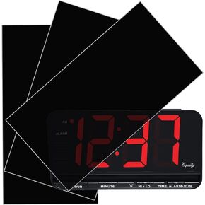 Light Dimming Sheets, Light Blocking LED Covers, Custom Size (3 Sheets) Dimming Stickers Sheet for Alarm Clocks, Electronic Games, Cellphones, Appliance - Dimming 80% ~ 100%, (3Sheets = 3 Uncut) in Kuwait
