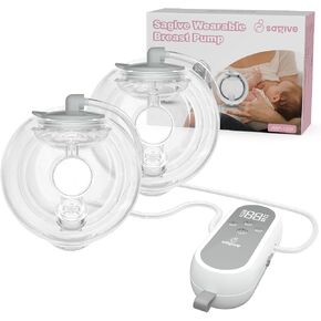 Wearable Breast Pump ABP-1308 | SPA-Level Comfort 3 Modes & 9 Levels | Wearable Breastfeeding Pump, Low-Noise Electric Breast Pump Portable for Office & Home Use (27mm Shield, 21/24mm Flange) in Kuwait