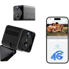 Mini 4G LTE Cellular Security Camera:No WiFi Needed with SIM Card | 2K HD Night Vision, Built-in 32G SD Card, 2500mAh Battery Powered, Easy Install, Portable for Travel, RV, Storage, Vehicle in Kuwait