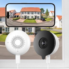 3MP 2K Window Security Camera with Starlight Color Night Vision | 5GHz WiFi Indoor Camera for Home Security with 24/7 Recording, Motion Detection, Easy Window Mount for Outdoor Monitoring in Saudi Arabia
