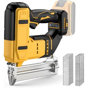 2-in-1 Cordless 18GA Nail Gun & Staple Gun, Compatible with Dewalt 20V Max Battery (No Battery), Electric Brad Nailer & Stapler Battery Powered with 1200 Brad Nails & Staples for Woodworking in Kuwait