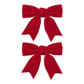 2 Pcs Cute Navy Blue Velvet Hair Bow Clips 3" Bowknot Alligator Clip Barrettes Hairpins for Girl Kids Accessories in Kuwait