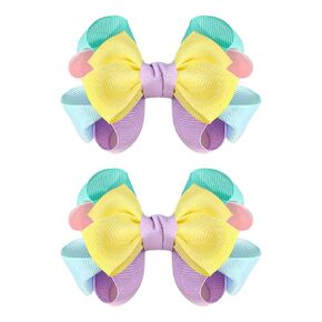2PCS Pink Cow Print Hair Bow Clips for Baby Girls, Cute Moo Cow Hair Bows Pink Ribbon Alligator Clips Cheer Cow Bow Hair Accessories for Toddlers Infants Toddlers Kids' Birthday Party Decor in Saudi Arabia