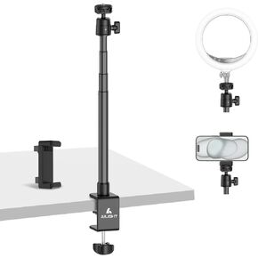 Ailight Adjustable Desk Camera Mount & Webcam Stand 10.8"-31.1" | 1/4" Screw, C-Clamp Base, Overhead Tripod, Compatible with DSLR Logitech Obsbot insta360 Anker and Others in Saudi Arabia