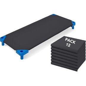 12 Pack Dark Grey Cot Sheets 23" W X 52" L Daycare Sheet with 4 Corner Elastic for Child Boys Girls,Soft Microfiber Toddler Cot Bed Sheets Breathable Preschool Nap Fits Standard Pre-K Cots in Kuwait