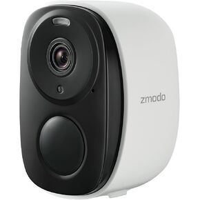 Zmodo Outdoor Wireless Security Camera -Wire-Free, Rechargeable, Battery Powered Indoor Camera 100-degree view,Night Vision, Motion Detection,2-Way Audio, IP65 Waterproof, Cloud/SD Storage,Alexa-Ready in Saudi Arabia