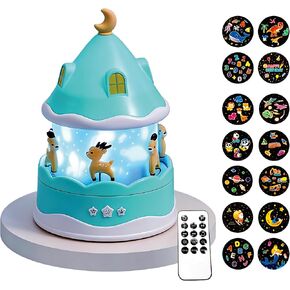 Kids 360° Rotating Star Projector Night Light, Color Changing LED Lamp Bedroom Nursery Gift Green in Kuwait