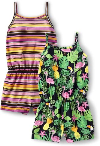 The Children's Place baby-girls And Toddler Girls Strappy Shorts Romper in Kuwait