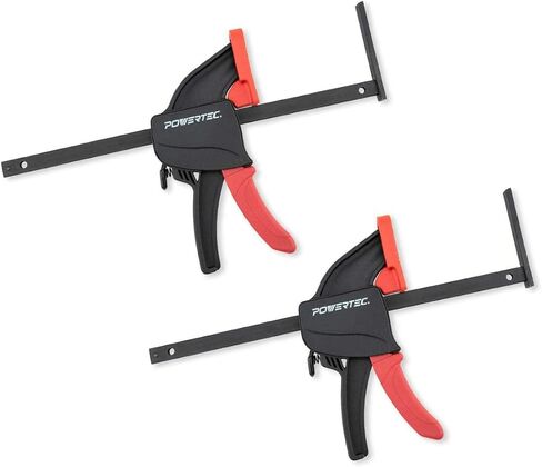POWERTEC 2 PK Tracksaw Track Guide Rail Clamp, 8-3/4 Inch Quick Release Clamps for Circular Saw Guide Rail System, Woodworking, 71423V in Kuwait